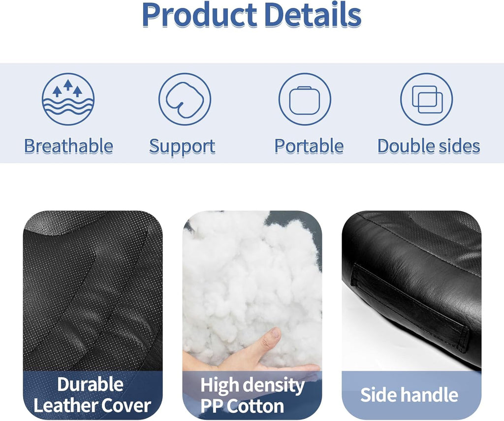 Firm Support Leather Seat Cushion for Sciatica W26524