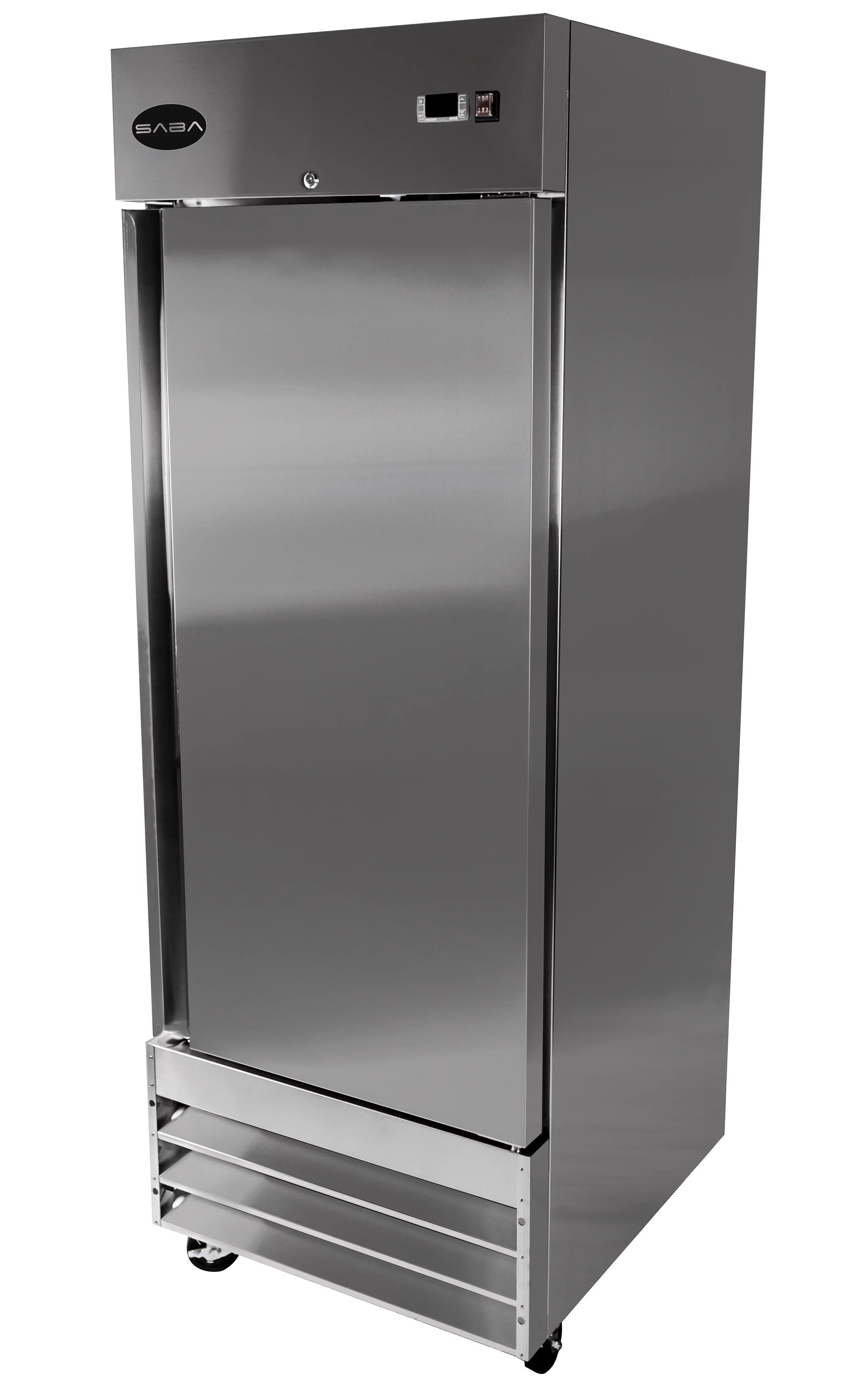 23 cu ft Solid Door Stainless Steel Upright Reach-in Freezer N7648