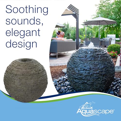 Stacked Slate Sphere Water Fountain J6448