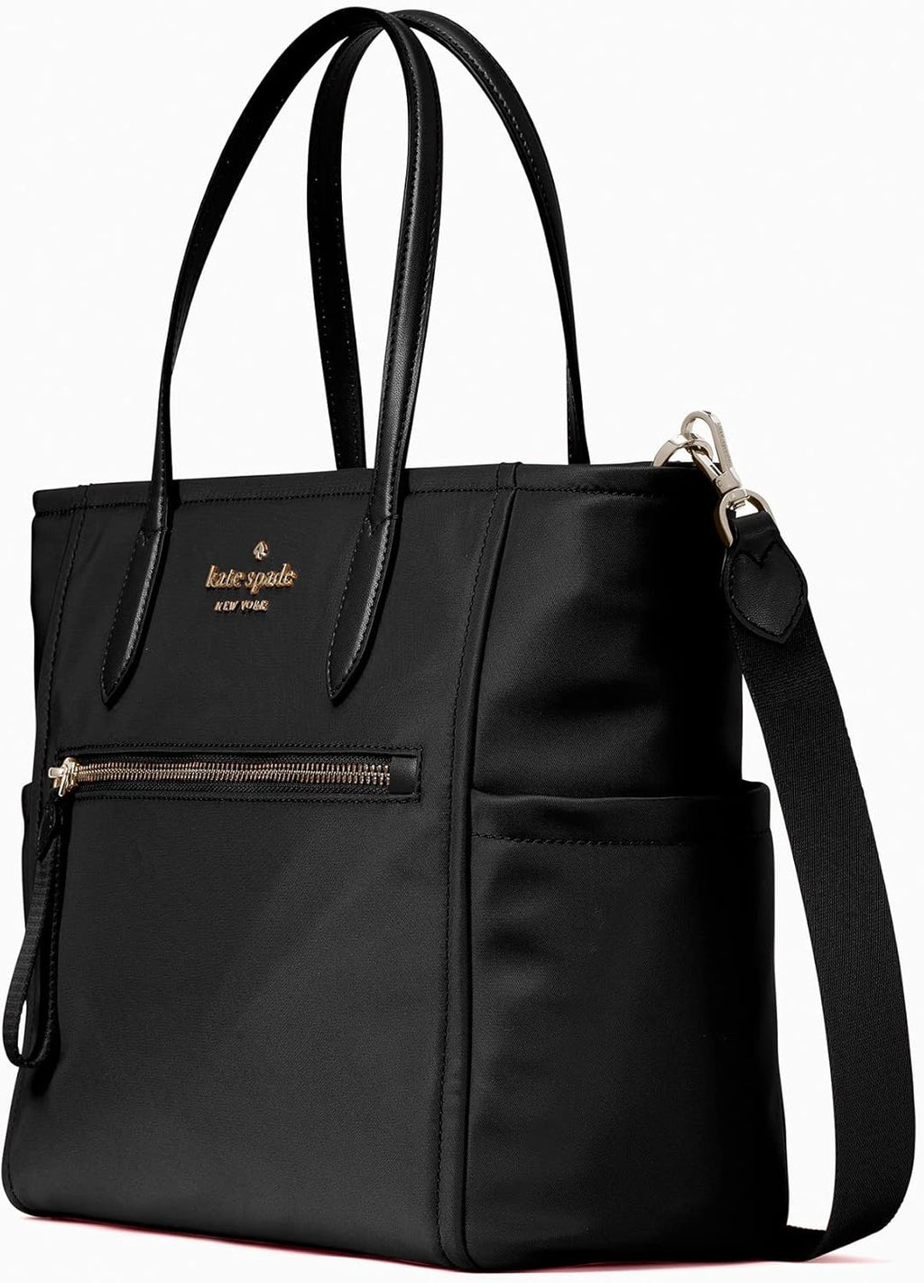 Black Nylon Satchel V715