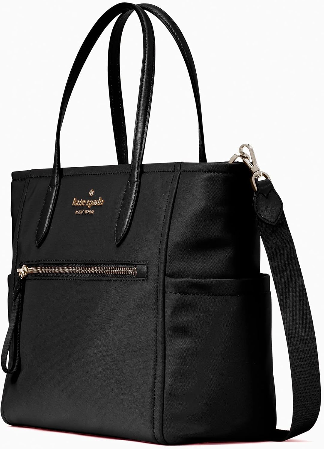 Black Nylon Satchel V715