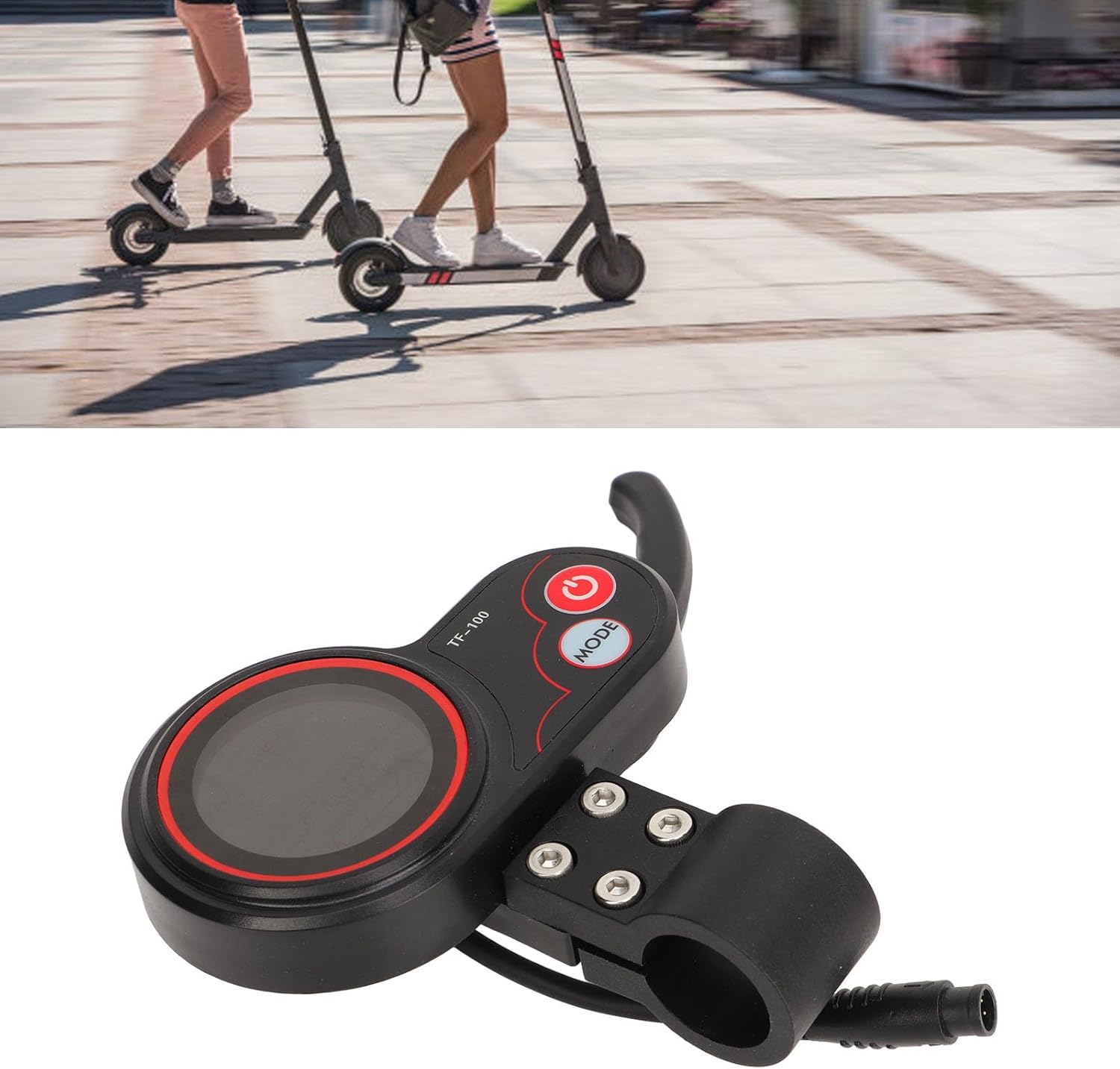 Electric Thumb Throttle with LCD Display, 6 Pin Waterproof Connector, Finger Throttle for M4 Electric Scooter D79413