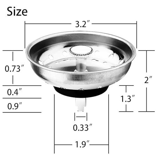 Kitchen Sink Strainer and Stopper E869508