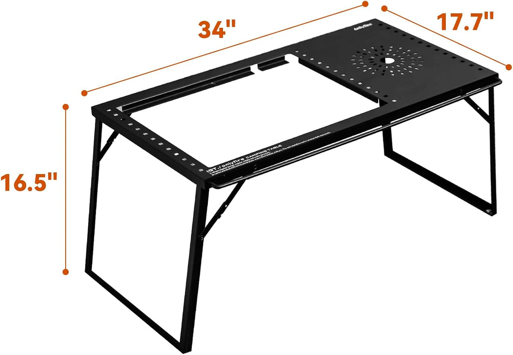IGT Camping Table Kit with Gas Stove and Carrying Case V683