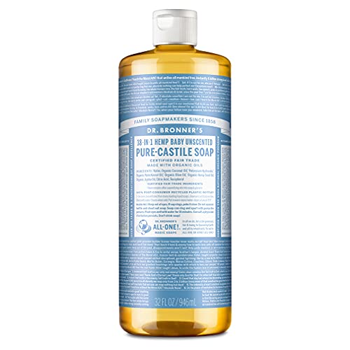 Pure-Castile Liquid Soap (Baby Unscented, 32 ounce) R648788