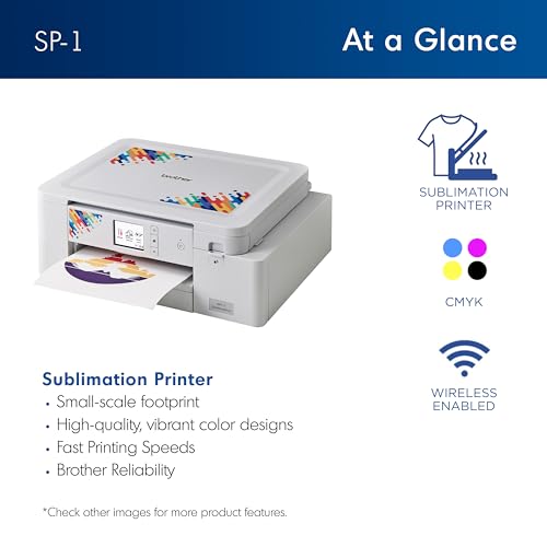 Sublimation Printer and 4-Color Sublimation Ink Cartridge Set K626753