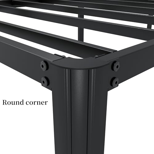 Twin Size 18 Inch Heavy Duty Platform Bed Frame with Steel Slat Support J987