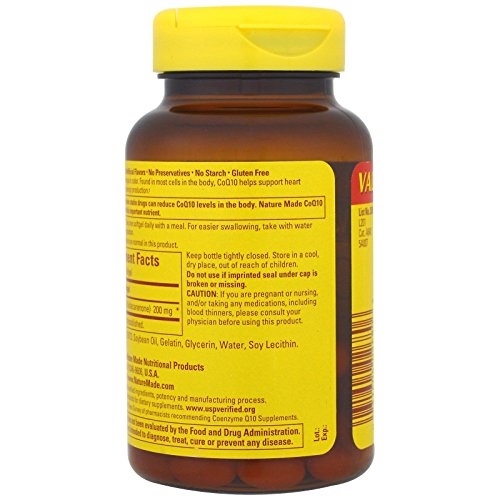 CoQ10 200mg 80 Softgels Dietary Supplement L16479