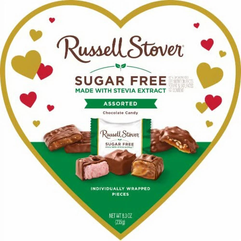 7.9 Oz Heart Shaped Box Assorted Chocolate Candy Y724