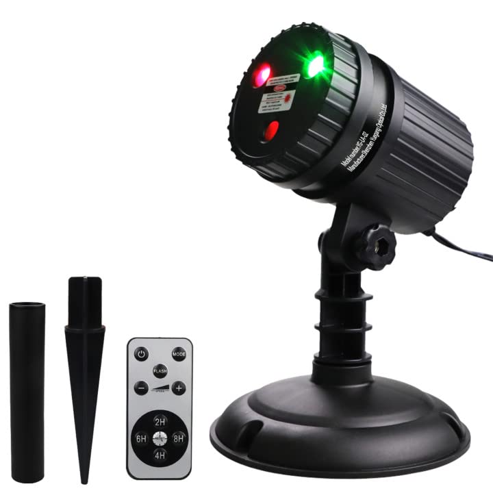 8 Patterns Red and Green LED Laser Projector Lights V2782