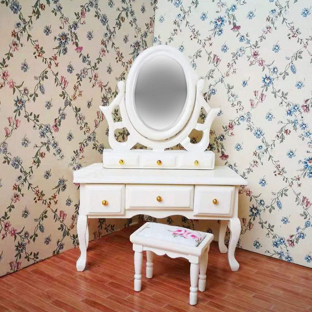 Wood Miniature Bedroom Set for Dollhouse H228