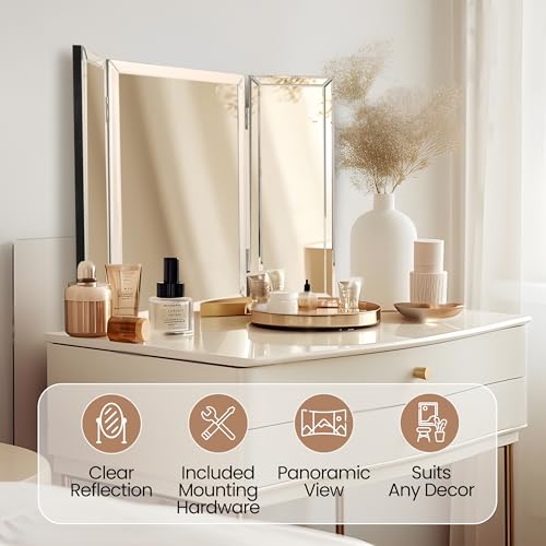 3 Way Trifold Mirror 21" x 31" T52134
