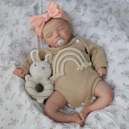 20 inch Sleeping Realistic Newborn Baby Dolls with Soft Cloth Body R77944