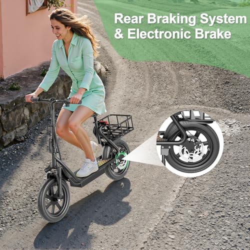 Electric Scooter with Folding Dual Braking Dual Suspension L59685