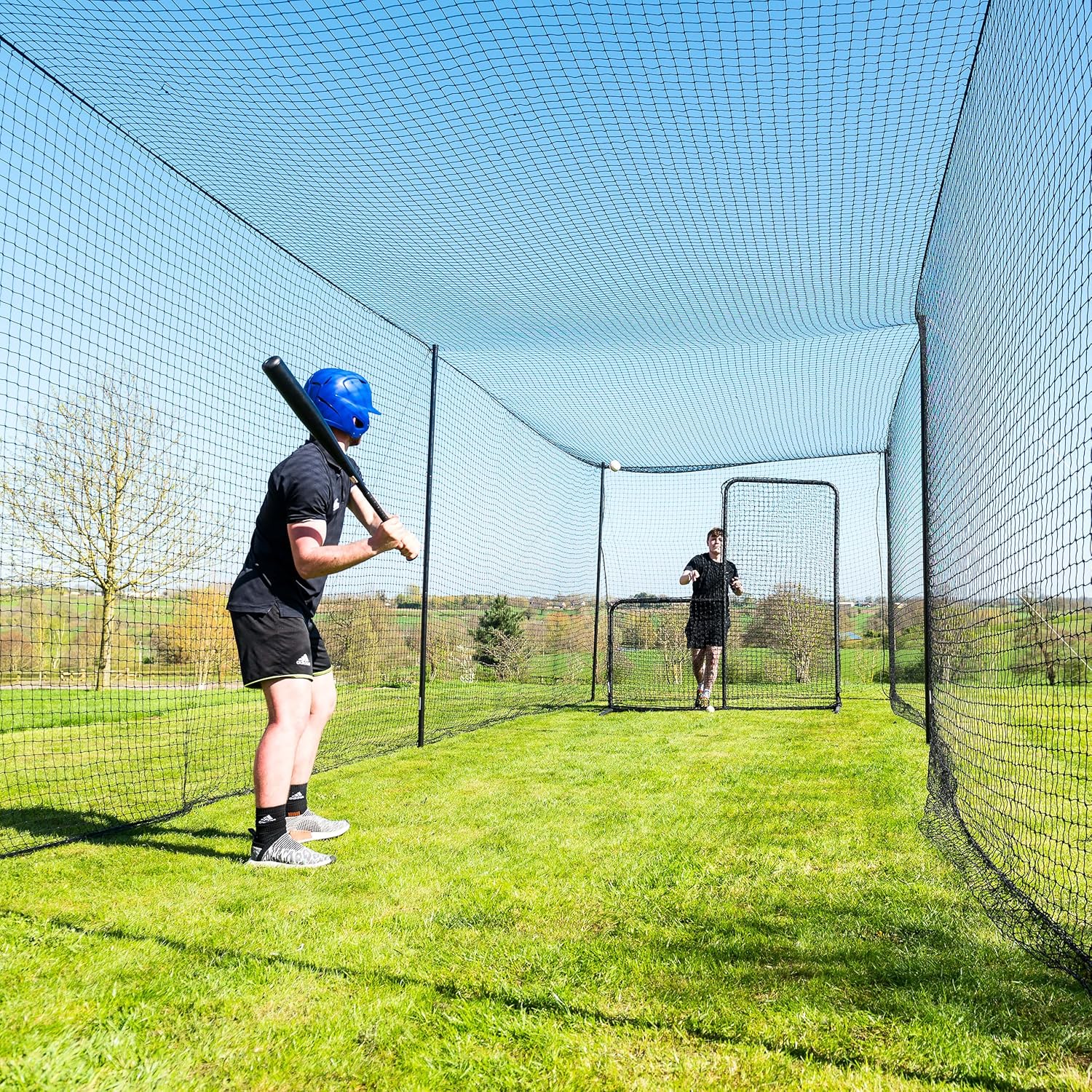 Baseball Batting Cage with Steel Poles C974