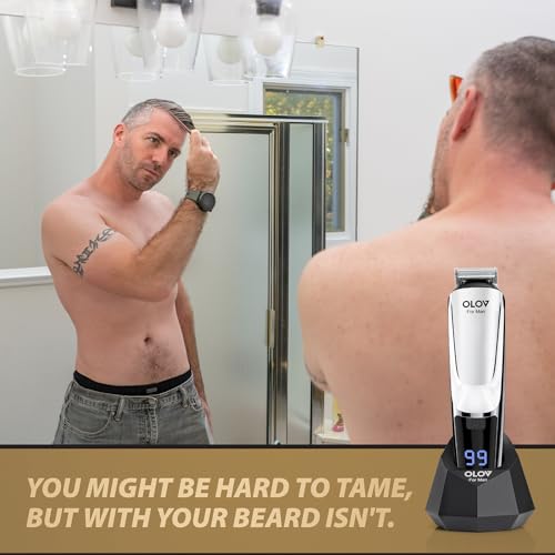 21 Piece Beard Trimmer Hair Clipper Electric Razor with USB Recharge Dock H2372
