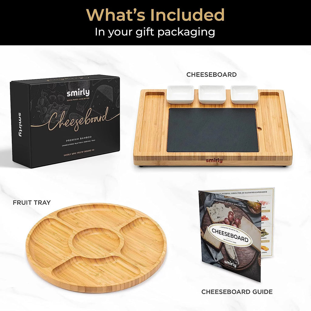 Bamboo Cheese Board and Knife Set O93708