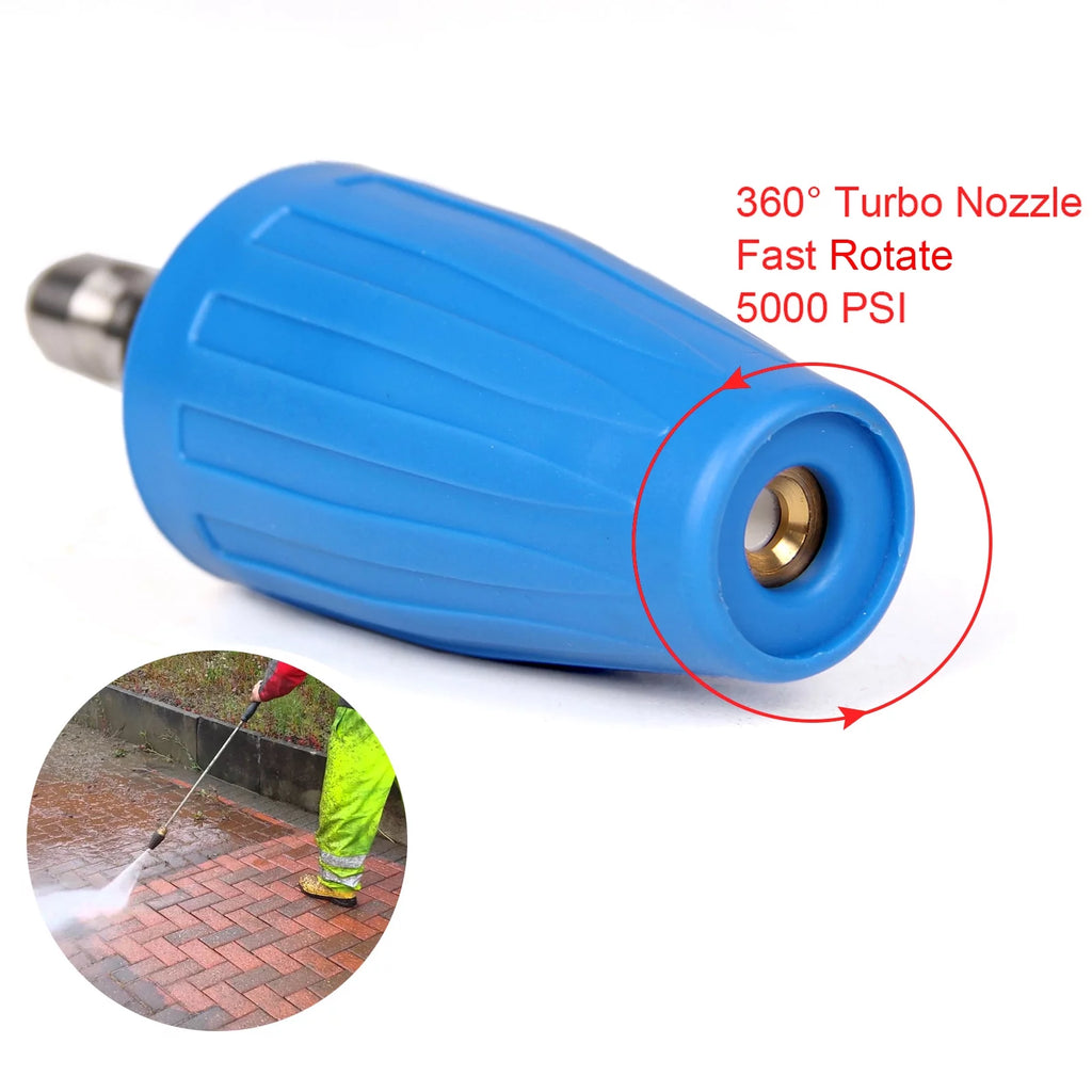 4.0 GPM Turbo Rotary Nozzle for Pressure Washer 1/4" Quick Connect 5000PSI U889
