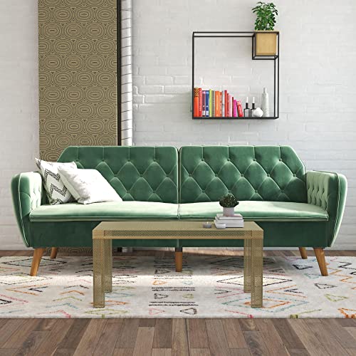 Camel Faux Leather Memory Foam Futon S187030