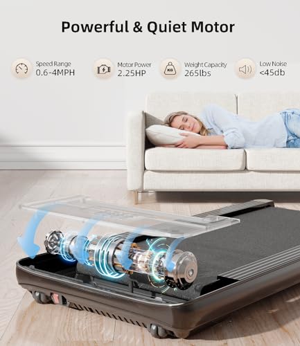 Under Desk Treadmill with Remote Control LED Display Q84470
