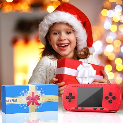 Handheld Game Console with 258 Video Games & 3 Cartridges, 3.0'' Screen V442