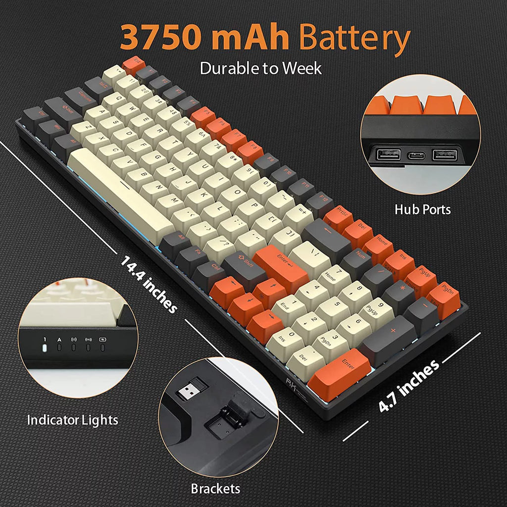 100-key Wireless Mechanical Keyboard V7130