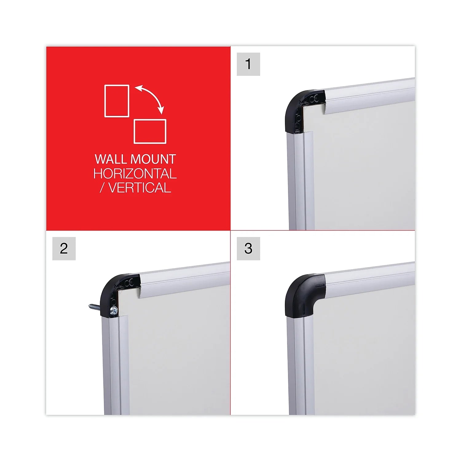 72" x 48" Aluminum Finish Dry Erase Board M705