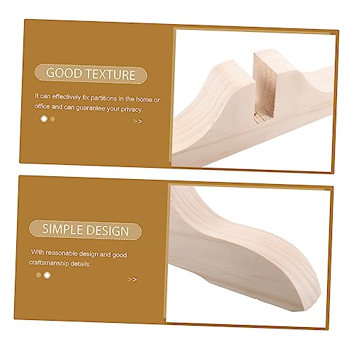 Wood Folding Privacy Screen Partition Feet Stand Base H774