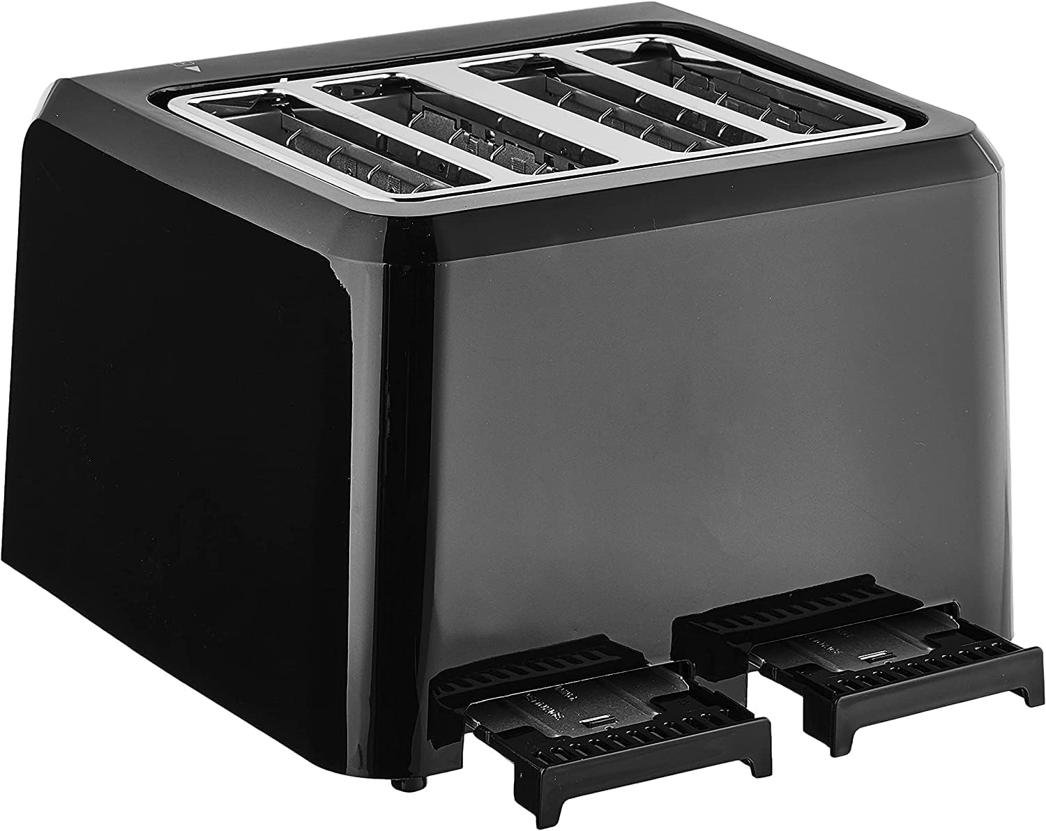 Black 4-Slice Compact Plastic Toaster J17341
