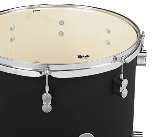 Satin Black 5-Piece Maple Drum Set U4038