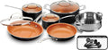 15-Piece Nonstick Titanium and Ceramic Cookware Set with Utensils Z836