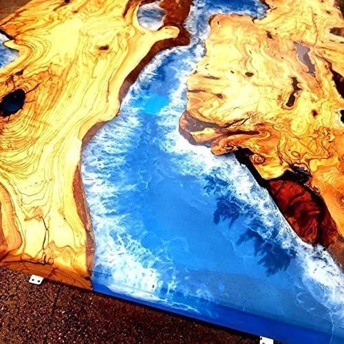 Epoxy Table Top (36x24 Inch) with 18 Inches Tall Legs M74878