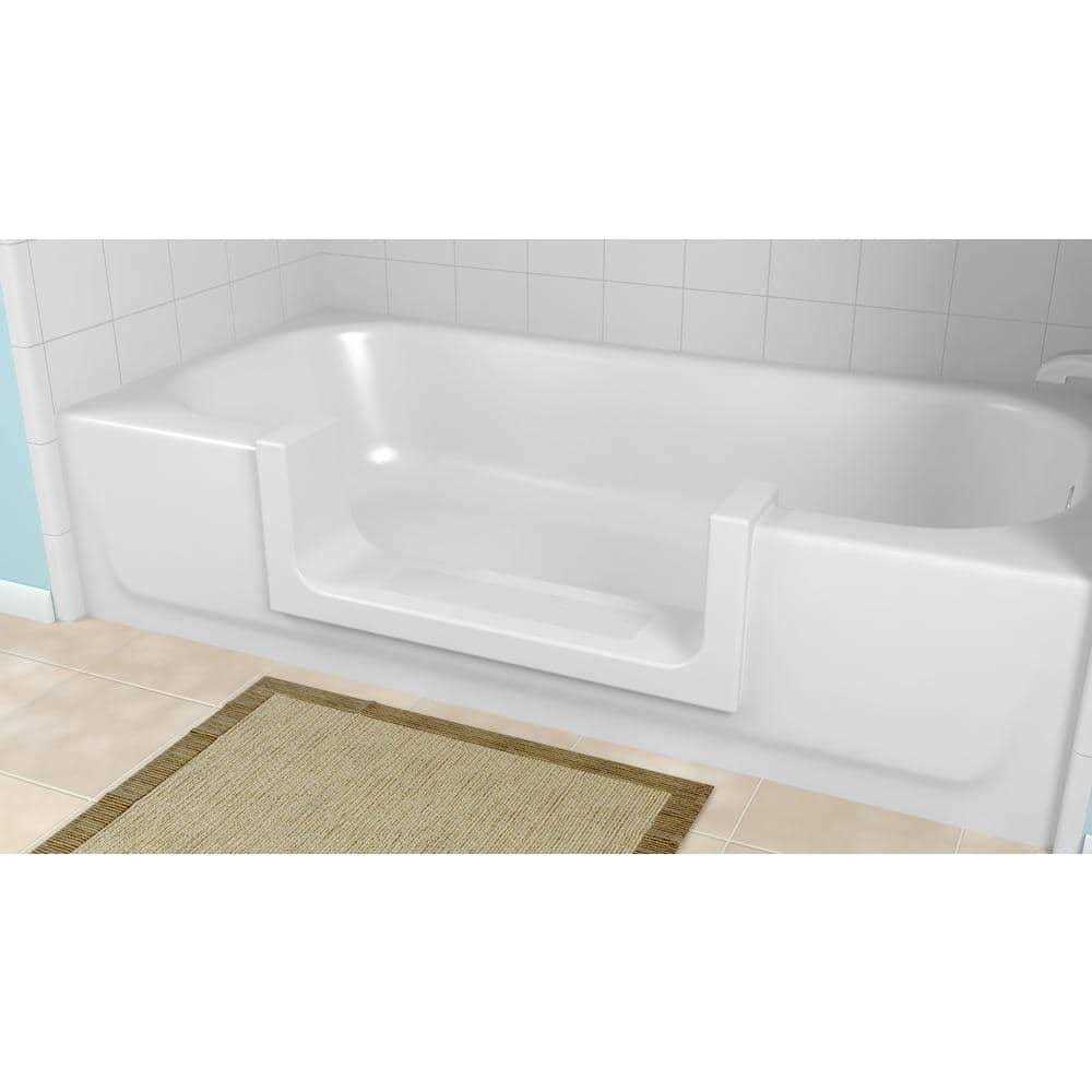 Wide White Step Bathtub Conversion Kit A870