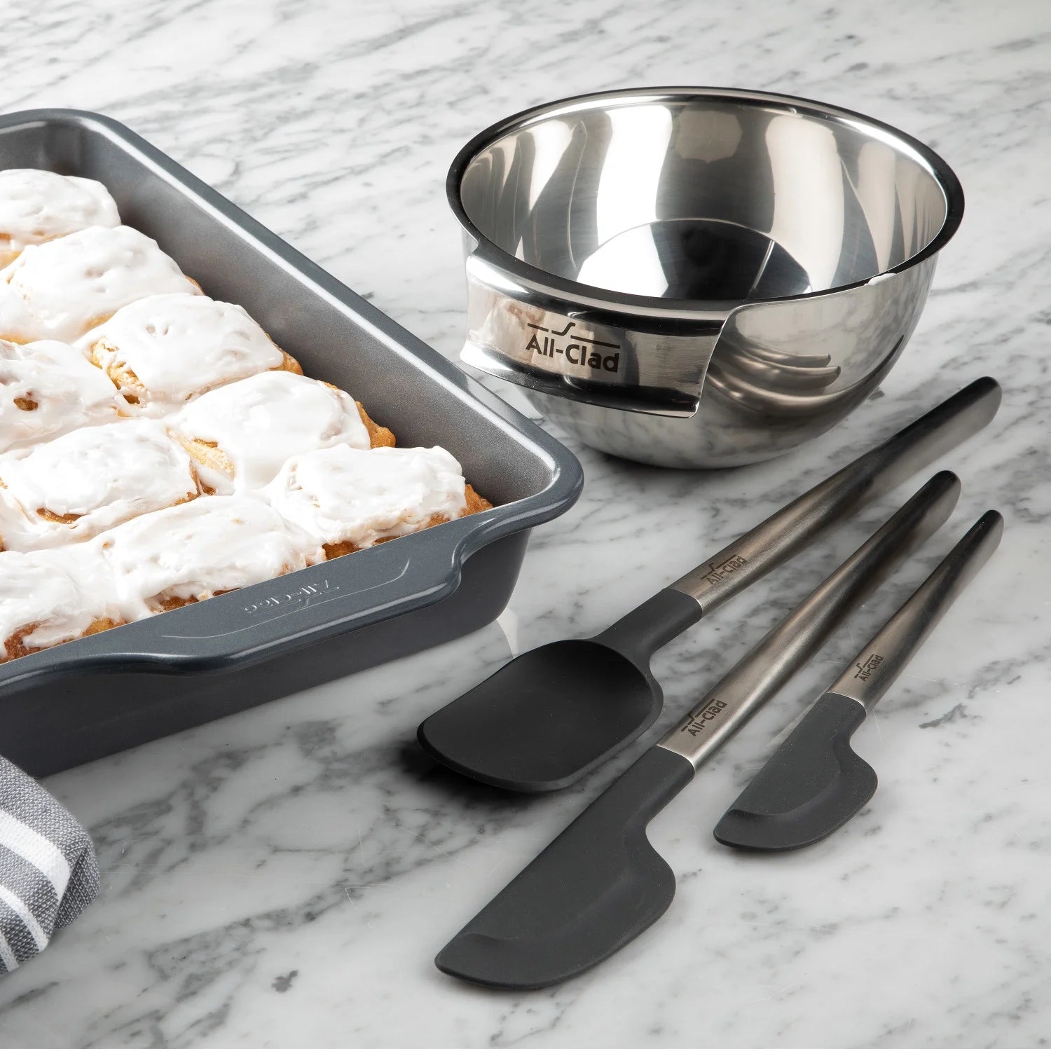 Stainless Steel 3 piece Mixing Bowl Set I640