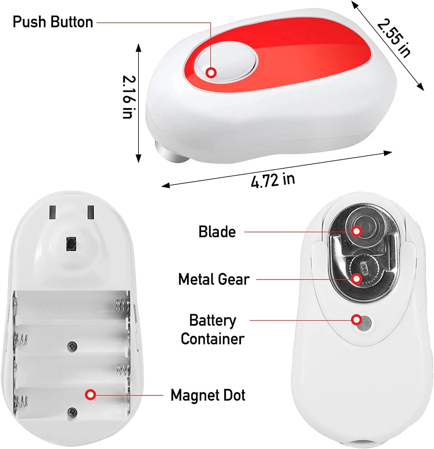 Electric Can Opener, Battery Operated P218393