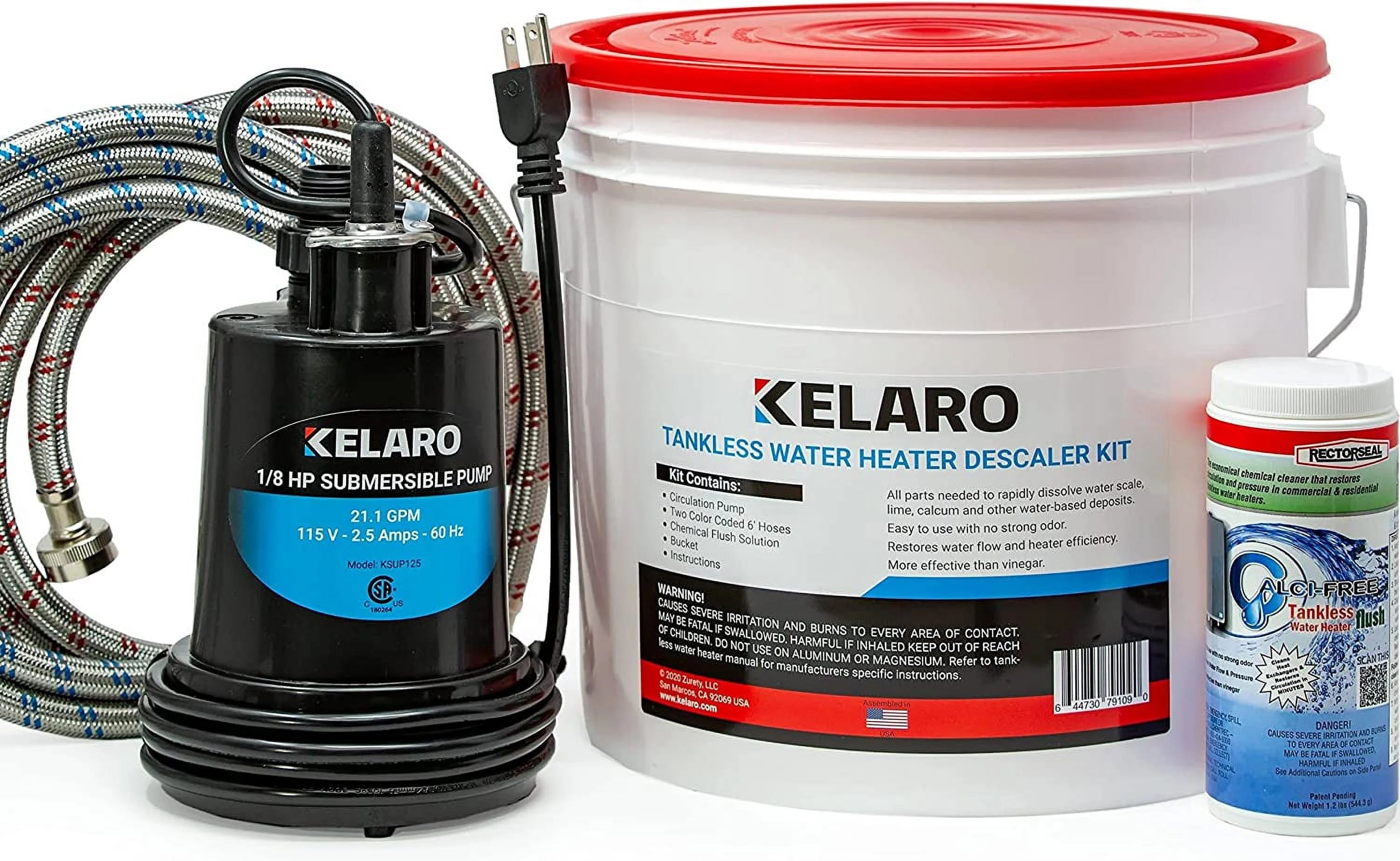 Tankless Water Heater Flushing Kit with Descaler P87981