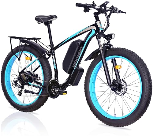 26'' Fat Tire Electric Bicycle with 750W Motor and 48V 13Ah Lithium Battery O522423