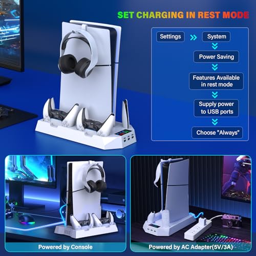 PS5 Cooling Station with Controller Charging Station R1370