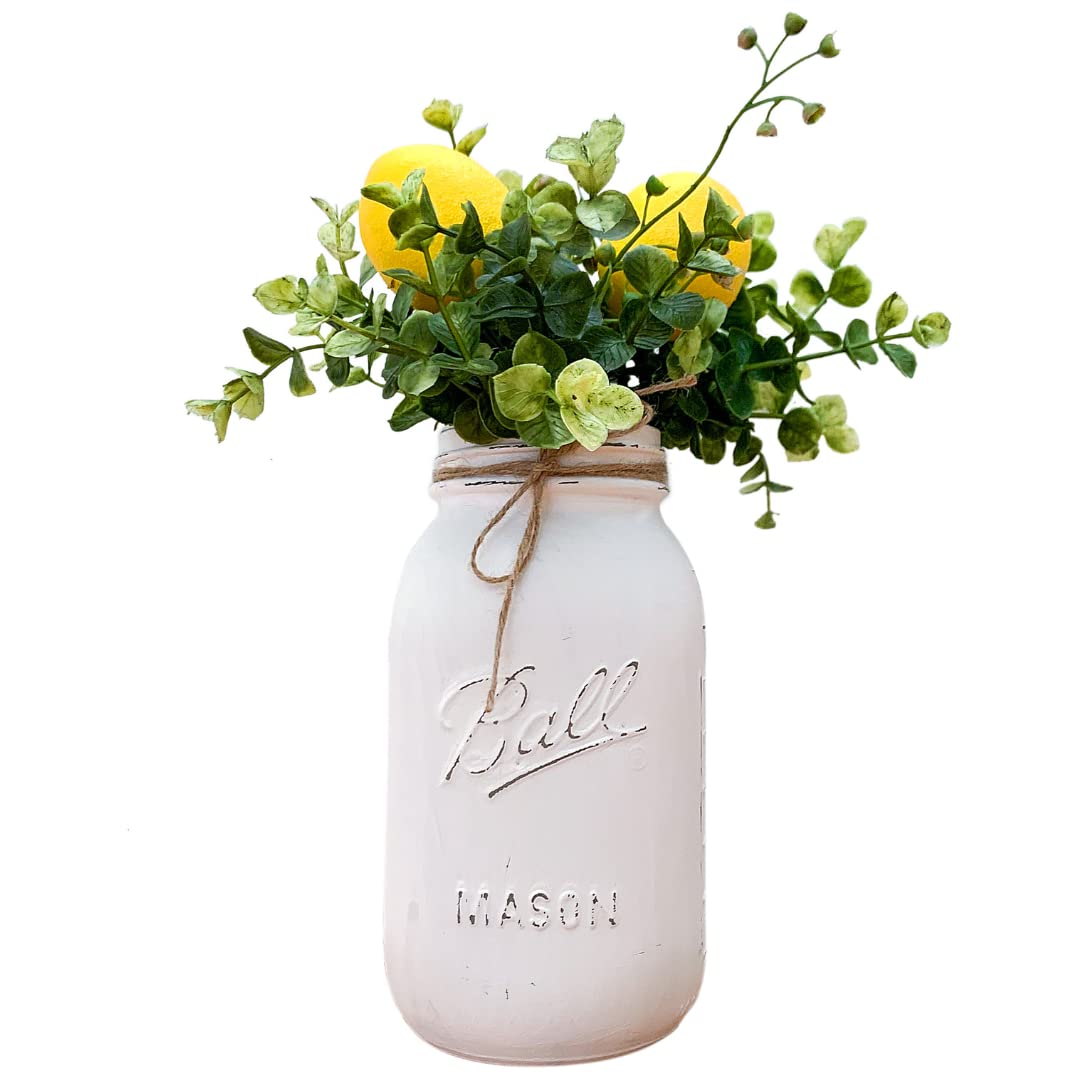 Lemon Mason Jar Centerpiece W28743