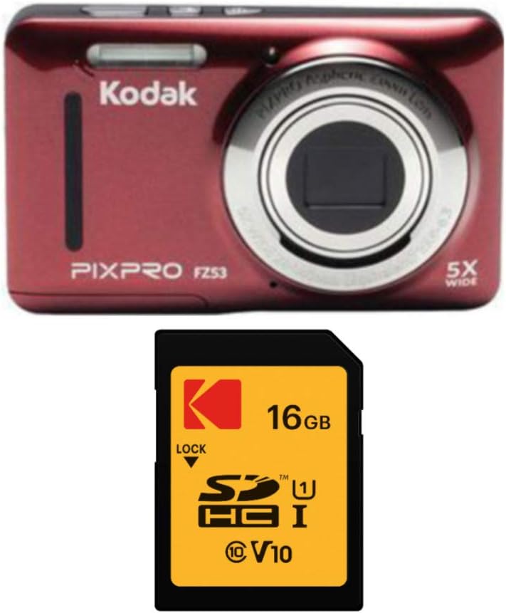 Blue Digital Camera with 16GB Card Bundle N5907