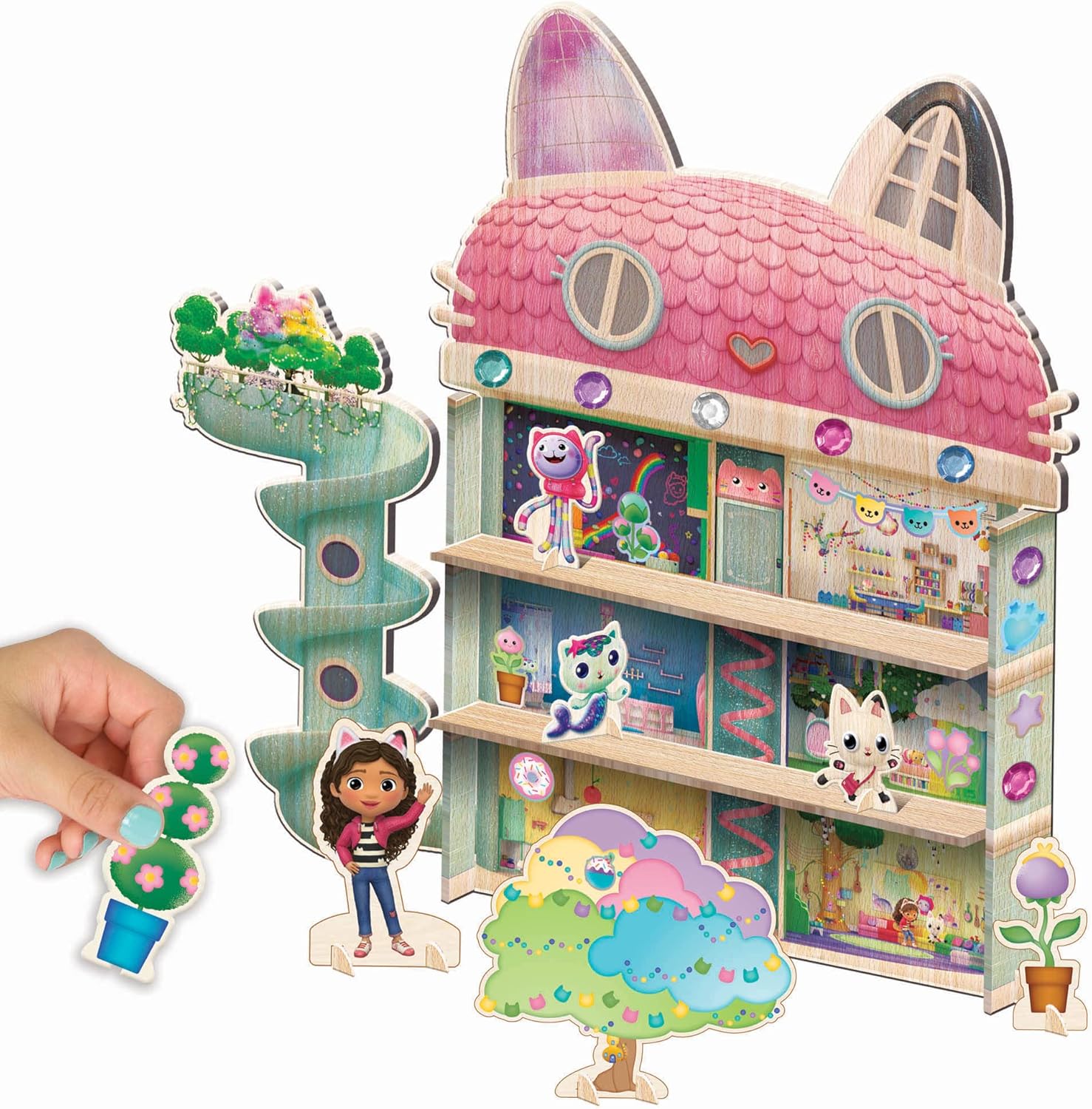 Wood Dollhouse Activity K80779