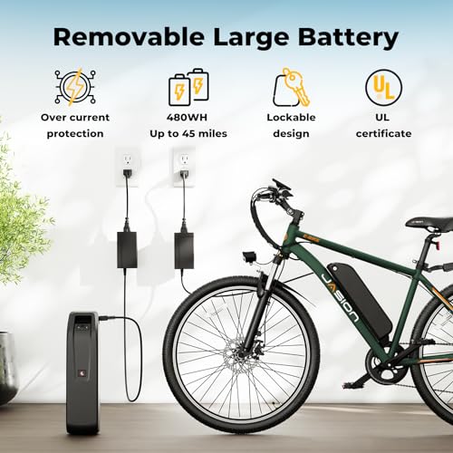 750W Peak Motor Electric Mountain Bike with 480 WH Removeable Battery E989418
