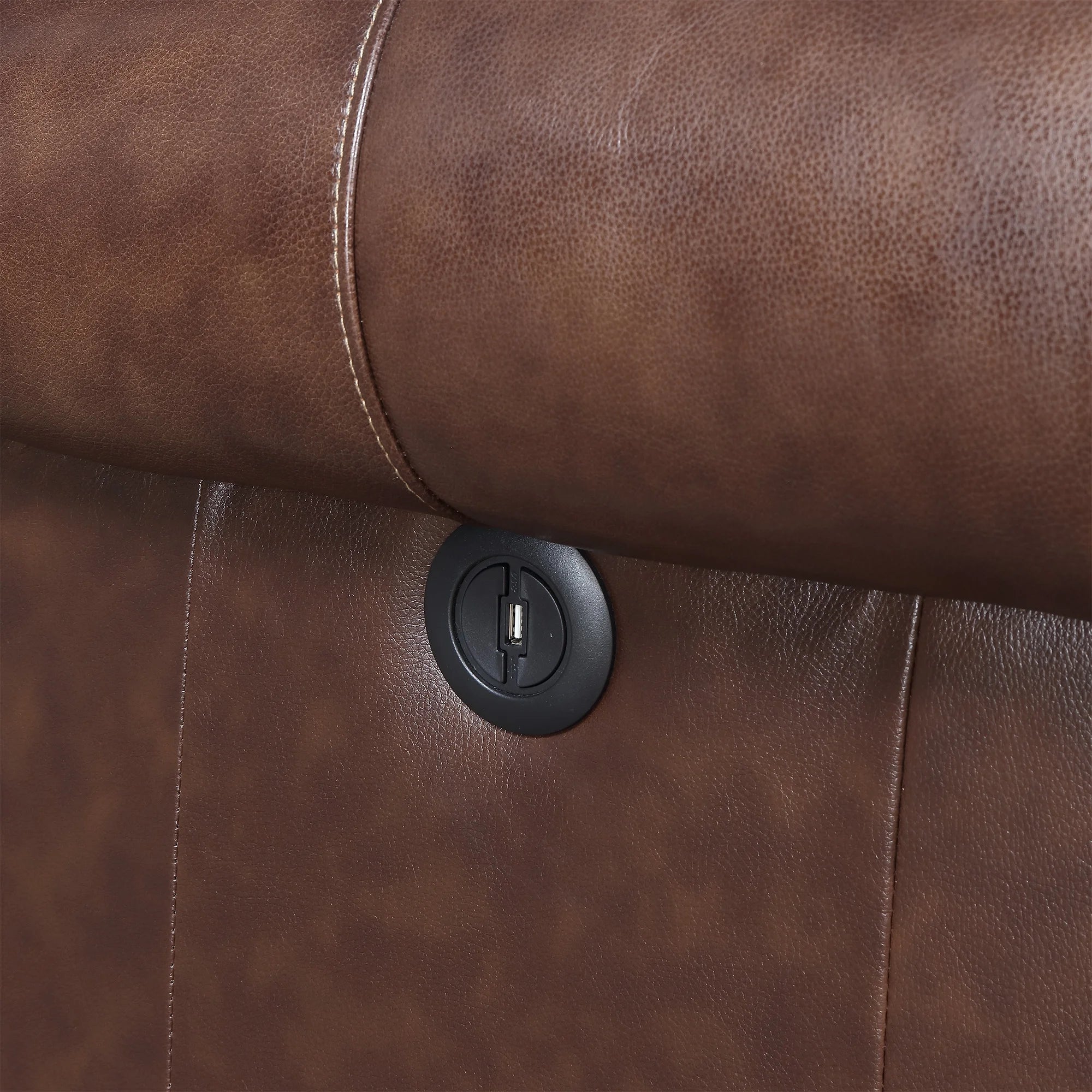 Saddle Brown Power Motion Loveseat Z89772