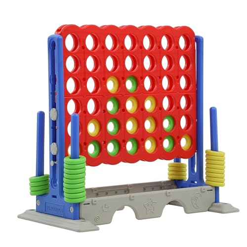33 inch Giant 4 in a Row Outdoor Game, Blue/White I492
