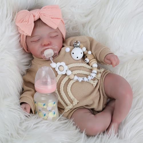 20 inch Sleeping Realistic Newborn Baby Dolls with Soft Cloth Body R77944