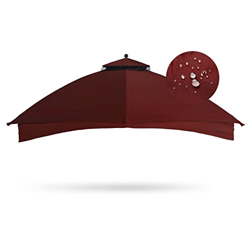 Beige 10x12 Polyester Gazebo Replacement Canopy A3869