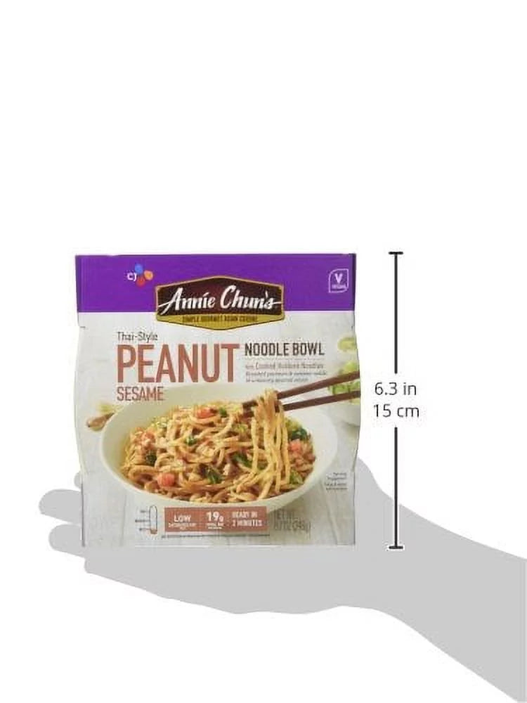 Peanut Sesame Noodle Bowl, Non-Gmo, Vegan, 8.7 Oz (Pack of 6) S6224