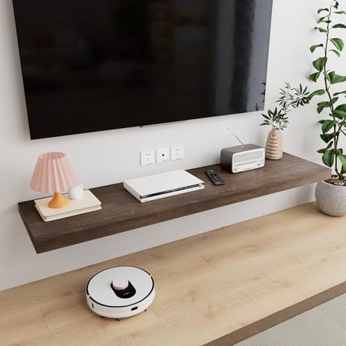 48 Inch Solid Wood Floating Shelves with Invisible Brackets F25508