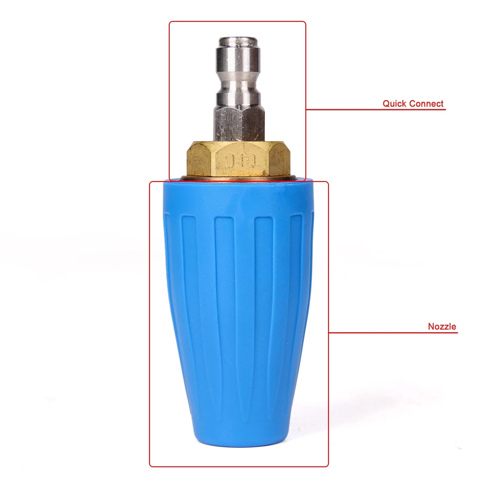 4.0 GPM Turbo Rotary Nozzle for Pressure Washer 1/4" Quick Connect 5000PSI U889