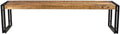 Reclaimed Wood and Metal Bench, 50-Inch H1558